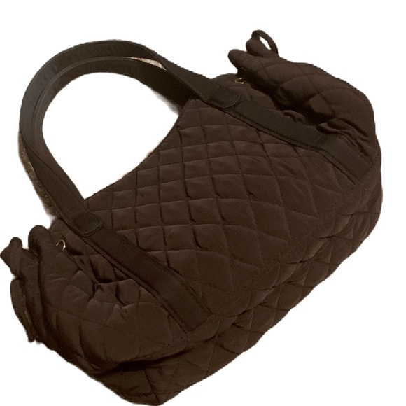 Classy Vera Bradley Chocolate Brown Diamond Quilted Bag - Picture 2 of 9